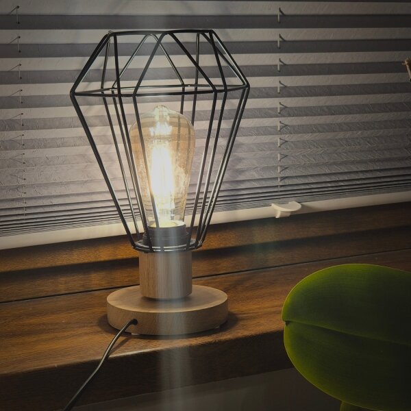 Brilagi - Stolní lampa WOODY BASKET 1xE27/60W/230V dub