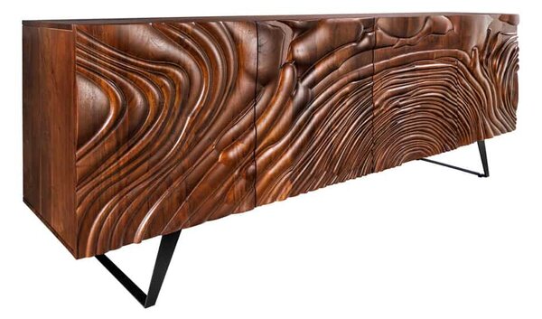 Designová komoda Zion 175 cm hnědá akácie