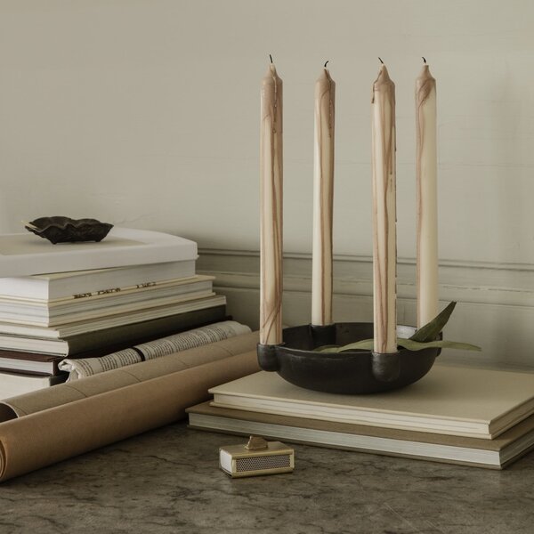 Svíčka Dryp Beige 30 cm – set 2 ks