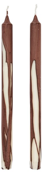 Svíčka Dryp Dark Chocolate 30 cm – set 2 ks