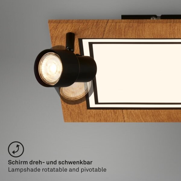 Brilo - LED Stropní svítidlo LED/12W/230V + 2xGU10/9W 3000K