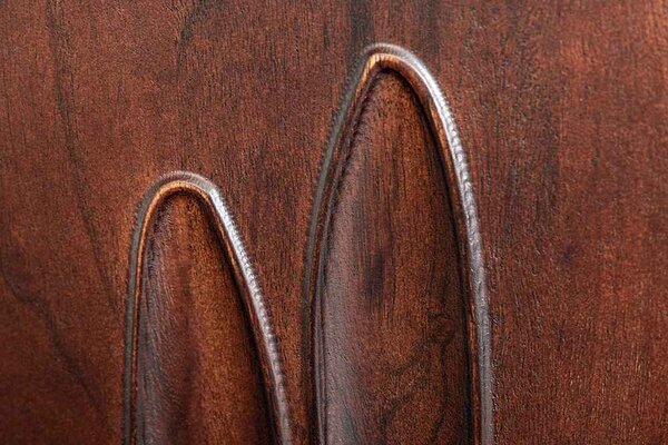 Designová komoda Lameez 175 cm tmavě hnědá akácie