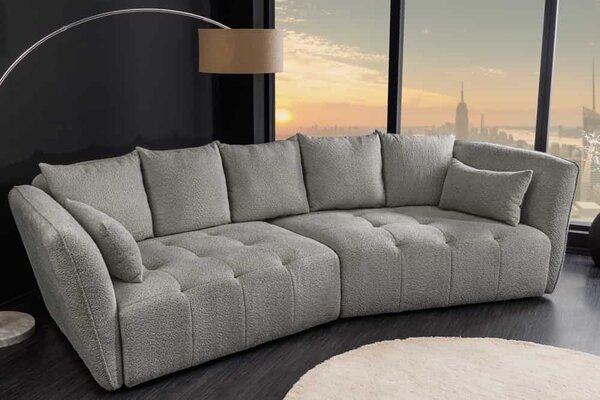 Designová sedačka Wellington 295 cm šedá