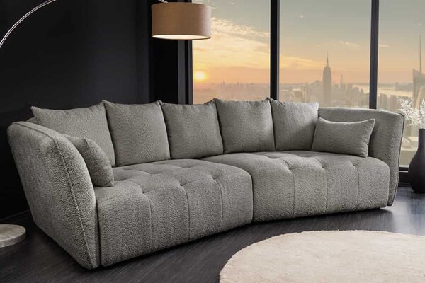 Designová sedačka Wellington 295 cm šedá