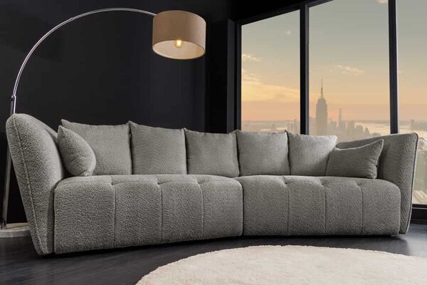 Designová sedačka Wellington 295 cm šedá
