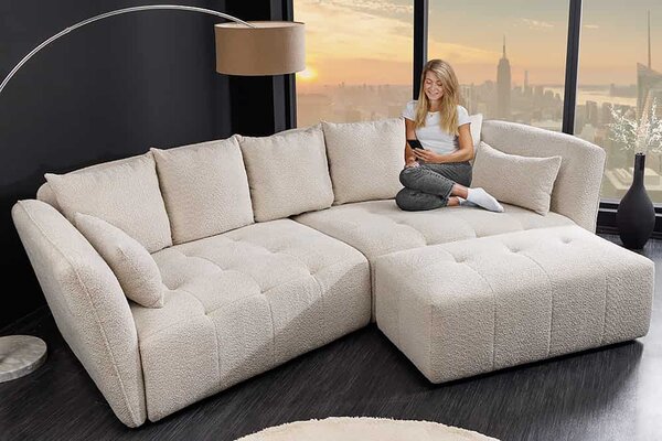 Designová sedačka Wellington 295 cm béžová
