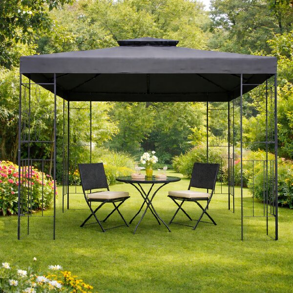 Zahradní altán BestBerg BBGG-60 / 300 x 300 x 260 cm / šedá