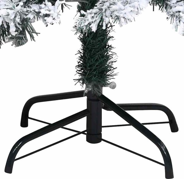 VidaXL Umělý vánoční stromek zasněžený zelený 120 cm PVC [328481] Barva: Zelená a bílá
