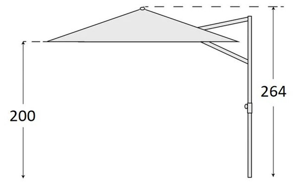 Derby RAVENNA 300 x 300 cm hnědá Derby