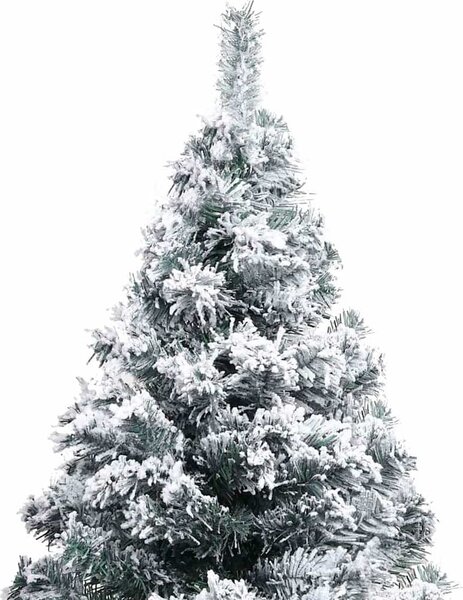 VidaXL Umělý vánoční stromek zasněžený zelený 120 cm PVC [328481] Barva: Zelená a bílá