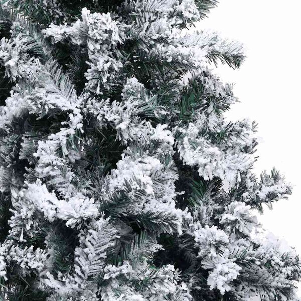VidaXL Umělý vánoční stromek zasněžený zelený 120 cm PVC [328481] Barva: Zelená a bílá