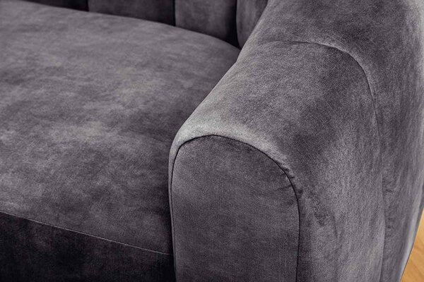 Designová sedačka Kalei 200 cm antracitový samet