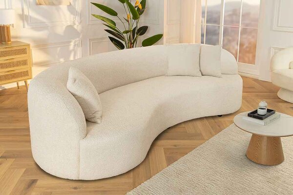 Designová sedačka Pasquale 230 cm béžová