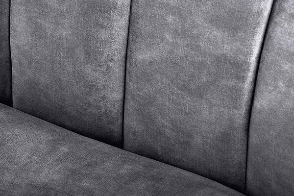 Designová sedačka Kalei 200 cm antracitový samet