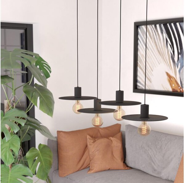 Eglo 43732 - Lustr na lanku IKESTON 4xE27/40W/230V