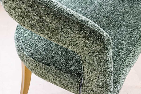 Designová jídelní židle Fionnula zelená