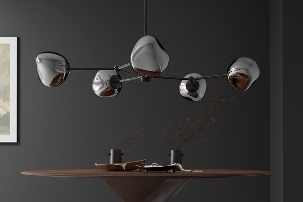 Designové závěsné svítidlo Hanzila 97 cm kouřové