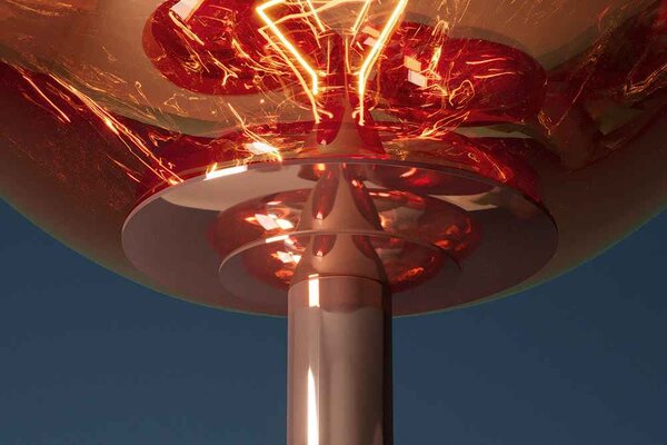 Designová stojanová lampa Hanzila 168 cm měděná