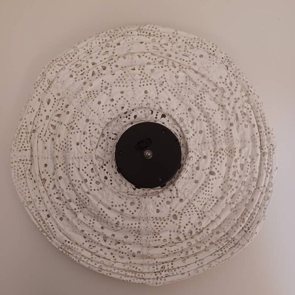 DECOLED Solární lampion, 30 cm, teple bílá, bílá