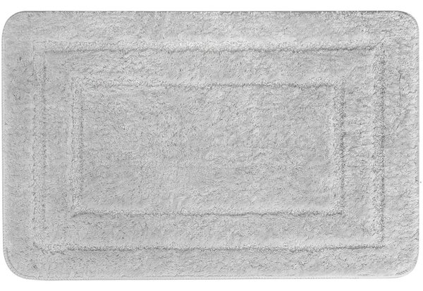 Euromat koupelnová předložka ALOR, jednobarevná světle šedá, dlouhý vlas 2cm, 50x80cm
