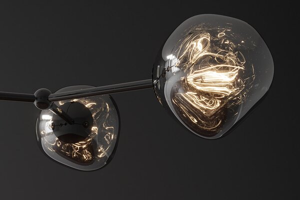 Designové závěsné svítidlo Hanzila 97 cm kouřové