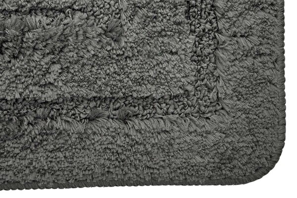 Euromat koupelnová předložka ALOR, jednobarevná tmavě šedá, dlouhý vlas 2cm, 50x80cm
