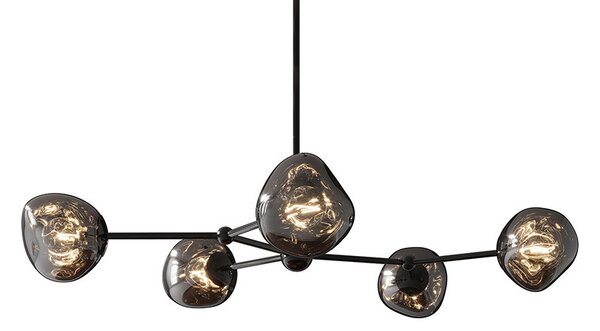 Designové závěsné svítidlo Hanzila 97 cm kouřové
