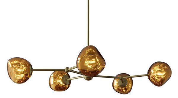 Designové závěsné svítidlo Hanzila 97 cm zlaté