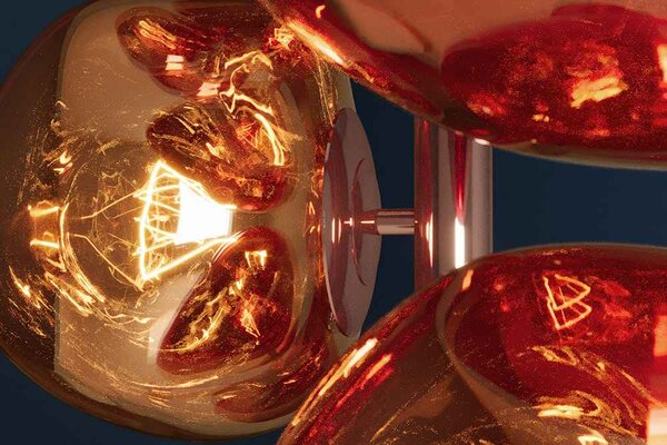 Designová stojanová lampa Hanzila 168 cm měděná