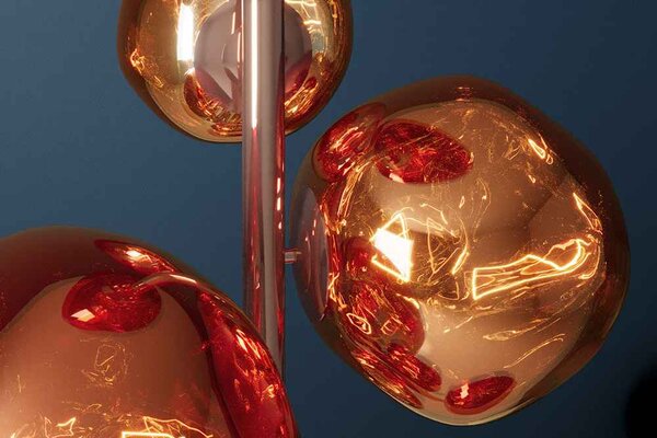 Designová stojanová lampa Hanzila 168 cm měděná
