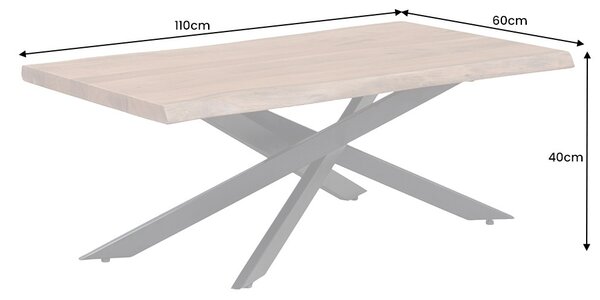 Designový konferenční stolek Massive 110cm akácie