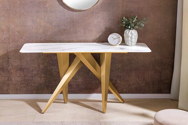 Designová konzole Zephyra 140 cm bílá