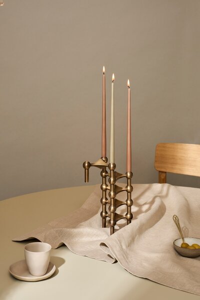 Designový svícen STOFF Nagel Bronzed Brass