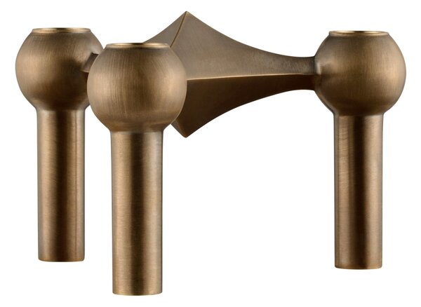 Designový svícen STOFF Nagel Bronzed Brass