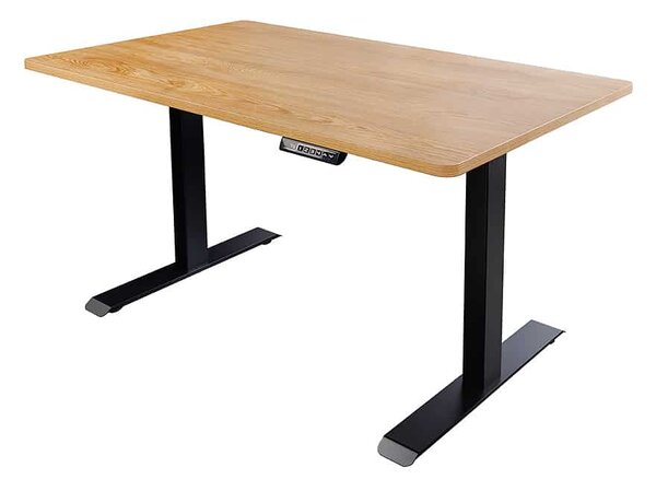Výškově nastavitelný psací stůl Jayden 120 cm imitace dub