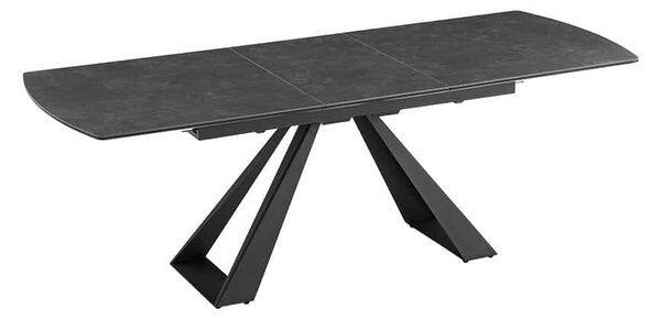 Roztahovací keramický jídelní stůl Kody 180-230 cm grafit