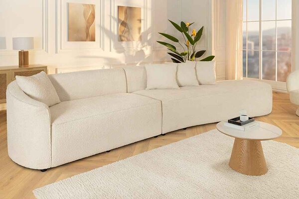 Designová sedačka Pasquale 330 cm béžová
