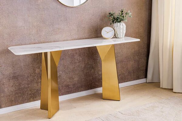 Designová konzole Napayshni 140 cm bílá