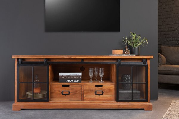 Designový TV stolek Santuzza 160 cm hnědá akácie