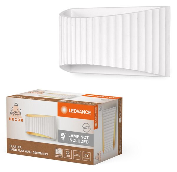 LEDVANCE nástěnné svítidlo Decor Plaster Band Flat Wall 1xE27 220-240 V