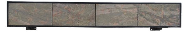 Designový závěsný TV stolek Quillon 200 cm přírodní kámen