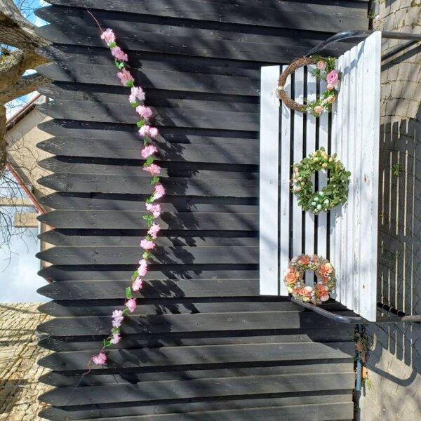 DECOLED Jarní girlanda, 220 cm, prům. 15 cm, růžová, sakura