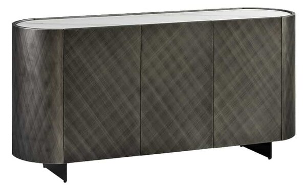 Designová komoda Wilhelmina 150 cm antracitová