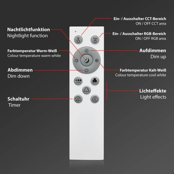 Brilo -LED RGB Stmívatelné stropní svítidlo CENTRO LED/24W/230V Wi-Fi Tuya + DO