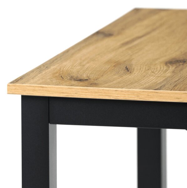 Jídelní stůl 110x70 cm GDT-202 OAK divoký dub / černý