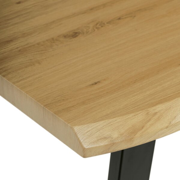 Jídelní stůl 140x80 cm HT-F4214 OAK divoký dub / černý