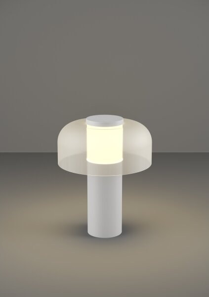Eglo 900982 - LED Stmívatelná venkovní lampa PONENTE 2,25W/5V 2600mAh IP44 bílá