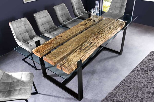 Designový jídelní stůl Shark II 220 cm teak