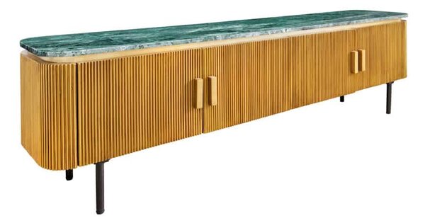 Designový TV stolek Ifama 160 cm zelený mramor