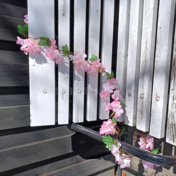 DECOLED Jarní girlanda, 220 cm, prům. 15 cm, růžová, sakura